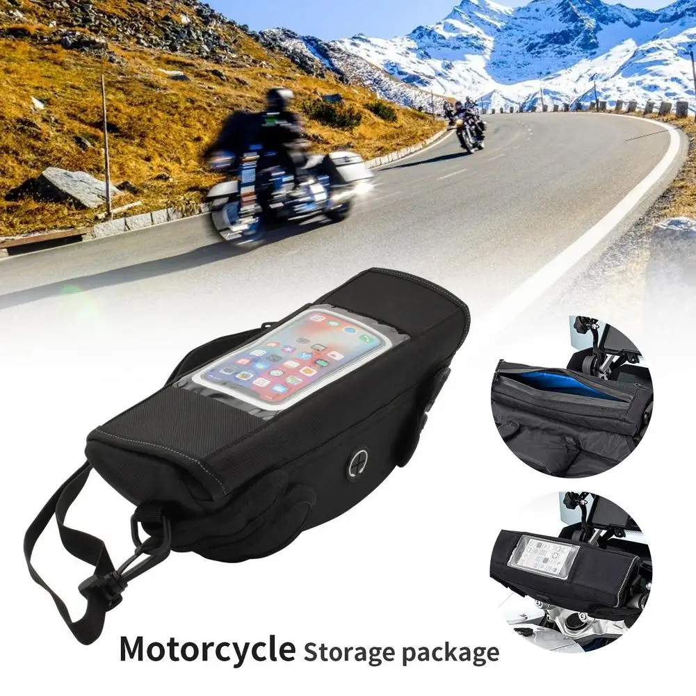 Universal Motorcycle Front Handlebar Bag Mobile Phone Holder Removable Waterproof Travel Storage Bag For R1200GS R1250GS 2021
Universal Motorcycle Front Handlebar Bag Mobile Phone Holder Removable Waterproof Travel Storage Bag For R1200GS R1250GS 2021