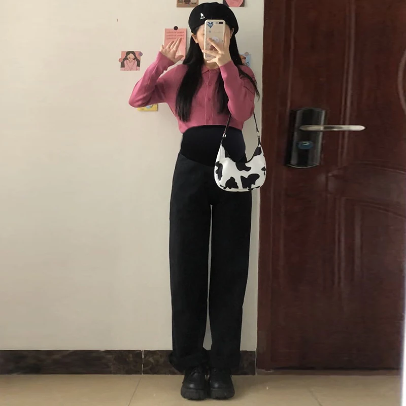 968# Chic Autumn Spring Denim Maternity Full Long Jeans Belly Wide Leg Loose Pants Clothes for Pregnant Women Pregnancy Trousers
968# Chic Autumn Spring Denim Maternity Full Long Jeans Belly Wide Leg Loose Pants Clothes for Pregnant Women Pregnancy Trousers