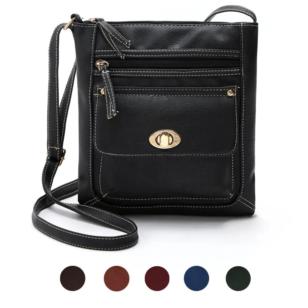 European New Style Women Messenger Bags Portable Button Ladies Crossbody Shoulder Bag Vintage Solid Color PU Leather Womens Bags
European New Style Women Messenger Bags Portable Button Ladies Crossbody Shoulder Bag Vintage Solid Color PU Leather Womens Bags