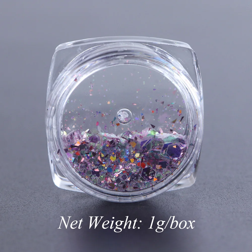 1 Box Nail Mermaid Glitter Flakes Sparkly 3D Hexagon Colorful Sequins Spangles Polish Manicure Nails Art Decorations TRDJ01-12
1 Box Nail Mermaid Glitter Flakes Sparkly 3D Hexagon Colorful Sequins Spangles Polish Manicure Nails Art Decorations TRDJ01-12