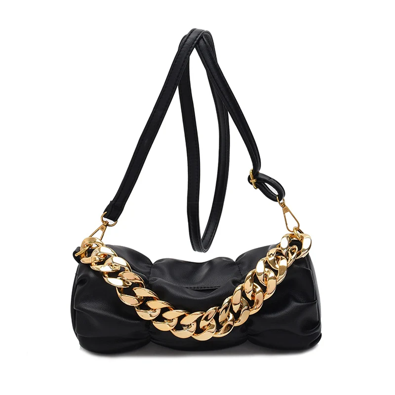 Small PU Leather Bucket Crossbody Bags with Short Thick Chain Handle for Women 2021 Winter Shoulder Handbags and Purses
Small PU Leather Bucket Crossbody Bags with Short Thick Chain Handle for Women 2021 Winter Shoulder Handbags and Purses