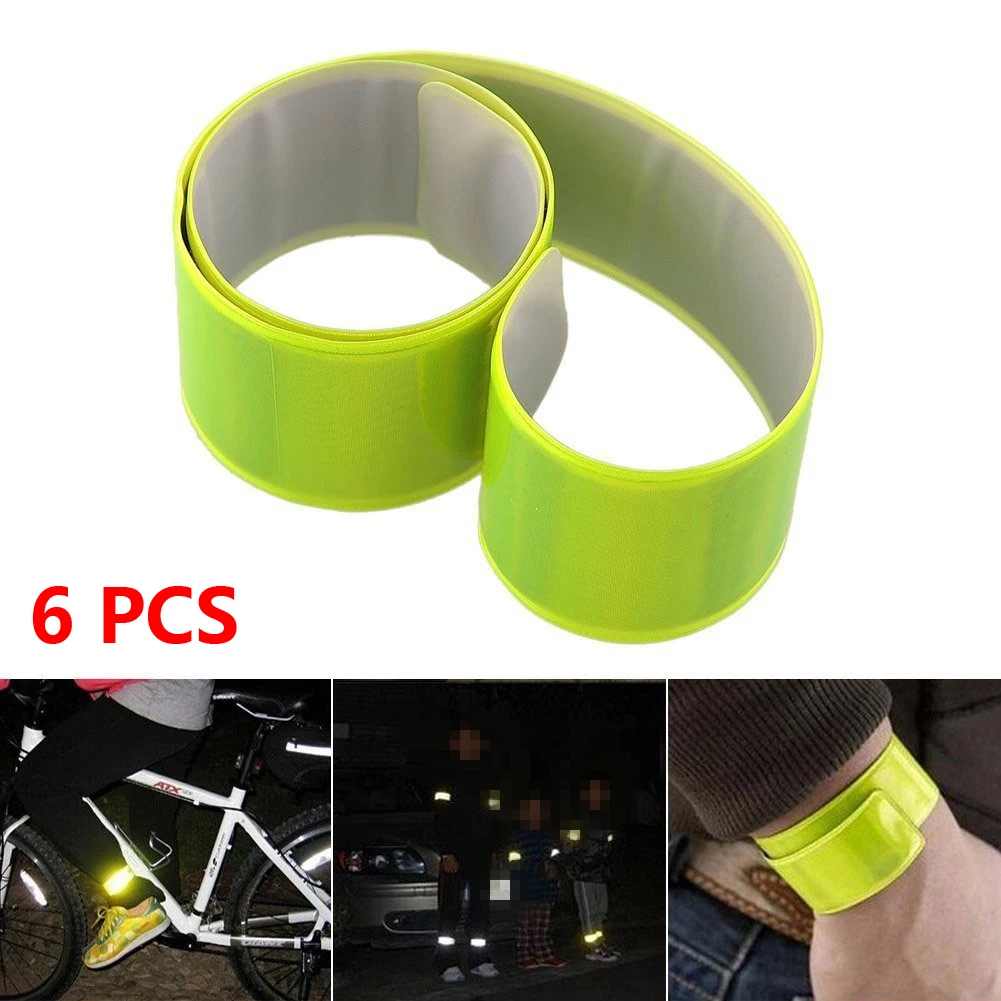 6pcs Bike Reflective Tape Luminous Bracelet Bracelet Night Safety Alarm Running Armband Self-Roll Also Used For Backpack Pet
6pcs Bike Reflective Tape Luminous Bracelet Bracelet Night Safety Alarm Running Armband Self-Roll Also Used For Backpack Pet