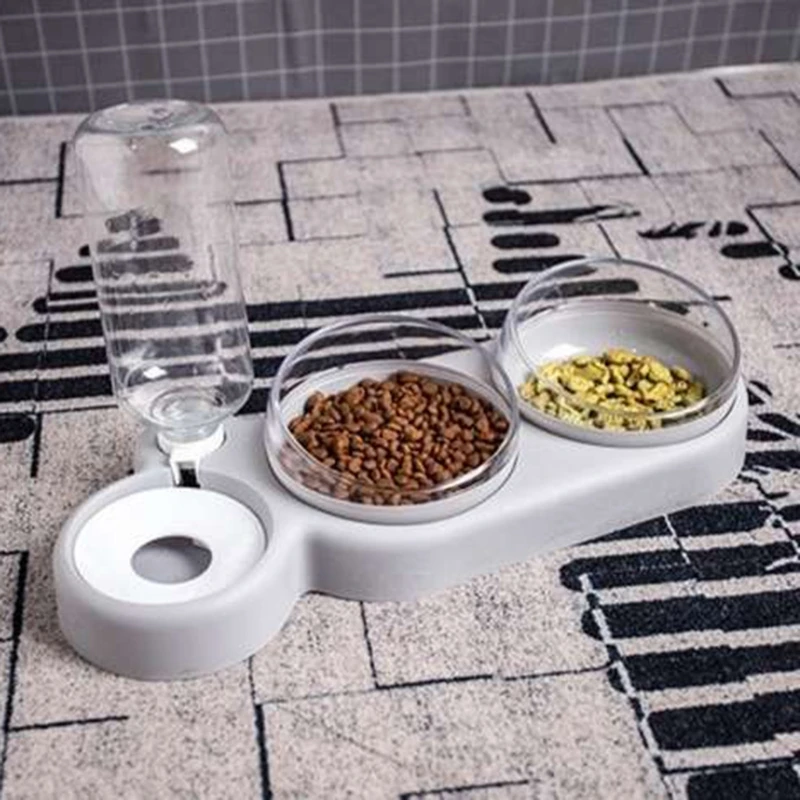 Tilt Cat Dog Raised Elevated Food Bowl Set with Automatic Water Bottle Feeder protect the cervical vertebrae 360° rotatable
Tilt Cat Dog Raised Elevated Food Bowl Set with Automatic Water Bottle Feeder protect the cervical vertebrae 360° rotatable