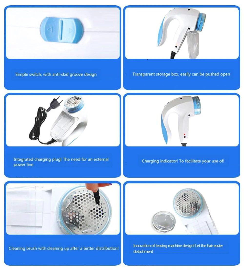 Lint Remover Europe/US Plug Electric Fabric Sweater Curtains Carpets Clothes Fuzz Pills Shaver Fluff Pellets Cut Machine
Lint Remover Europe/US Plug Electric Fabric Sweater Curtains Carpets Clothes Fuzz Pills Shaver Fluff Pellets Cut Machine