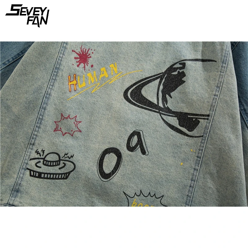 2021 Mens Graffiti Hip Hop Denim Jackets Letter Pattern Fashion Streetwear Blue Jean Jacket Japan Harajuku Cowboy Outerwear Male
2021 Mens Graffiti Hip Hop Denim Jackets Letter Pattern Fashion Streetwear Blue Jean Jacket Japan Harajuku Cowboy Outerwear Male