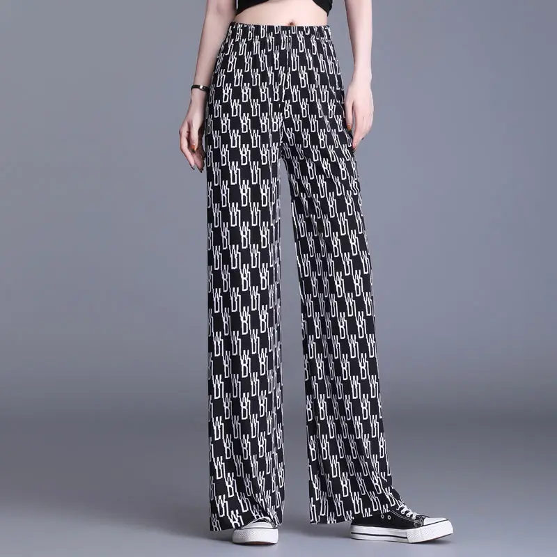 New High Waist Wide Leg Pants spring and summer women's wear Korean fashion show thin vertical sense casual versatile big size
New High Waist Wide Leg Pants spring and summer women's wear Korean fashion show thin vertical sense casual versatile big size