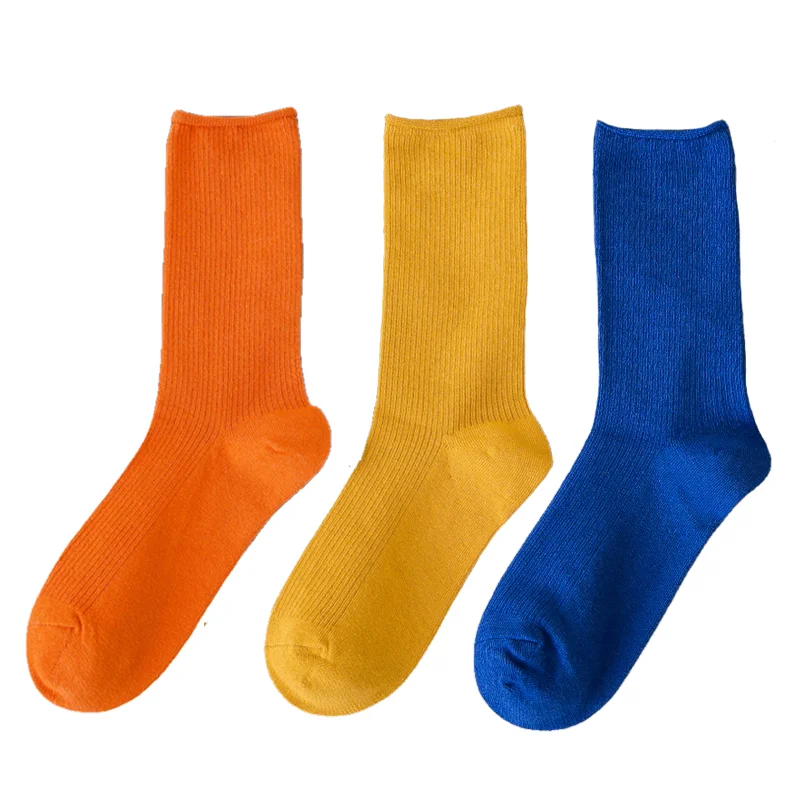 3 Pairs/Lot Cotton Socks Women New Fashion Solid Color Crew Socks For Women Cotton Breathable Neon Color Long Korean Socks
3 Pairs/Lot Cotton Socks Women New Fashion Solid Color Crew Socks For Women Cotton Breathable Neon Color Long Korean Socks