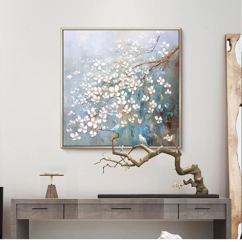 High Quality Handmade Canvas Oil Painting White Flower Abstract Art Poster Hotel Bedroom Living Room Vestibule Home Decoration
High Quality Handmade Canvas Oil Painting White Flower Abstract Art Poster Hotel Bedroom Living Room Vestibule Home Decoration