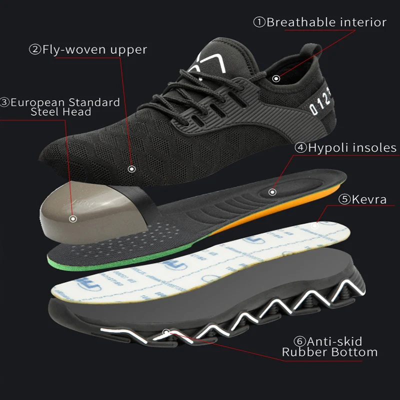 indestructible Design Safety Work Shoes Boots For Men Anti-Smashing Steel Toe Boots Men Construction Shoes Safety Boots Sneakers 
indestructible Design Safety Work Shoes Boots For Men Anti-Smashing Steel Toe Boots Men Construction Shoes Safety Boots Sneakers