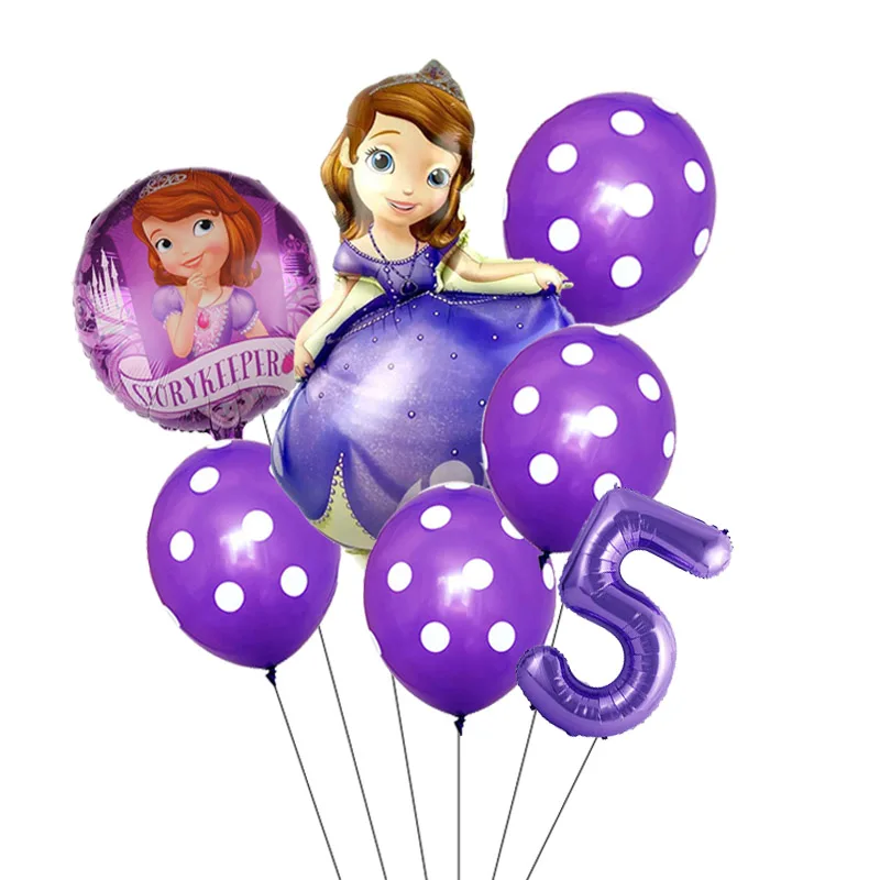 7pcs/lot Disney Princess Snow White Sofia Foil Balloons Birthday Party Decorations Kids Polka Dots Latex Balloon Number Globos
7pcs/lot Disney Princess Snow White Sofia Foil Balloons Birthday Party Decorations Kids Polka Dots Latex Balloon Number Globos