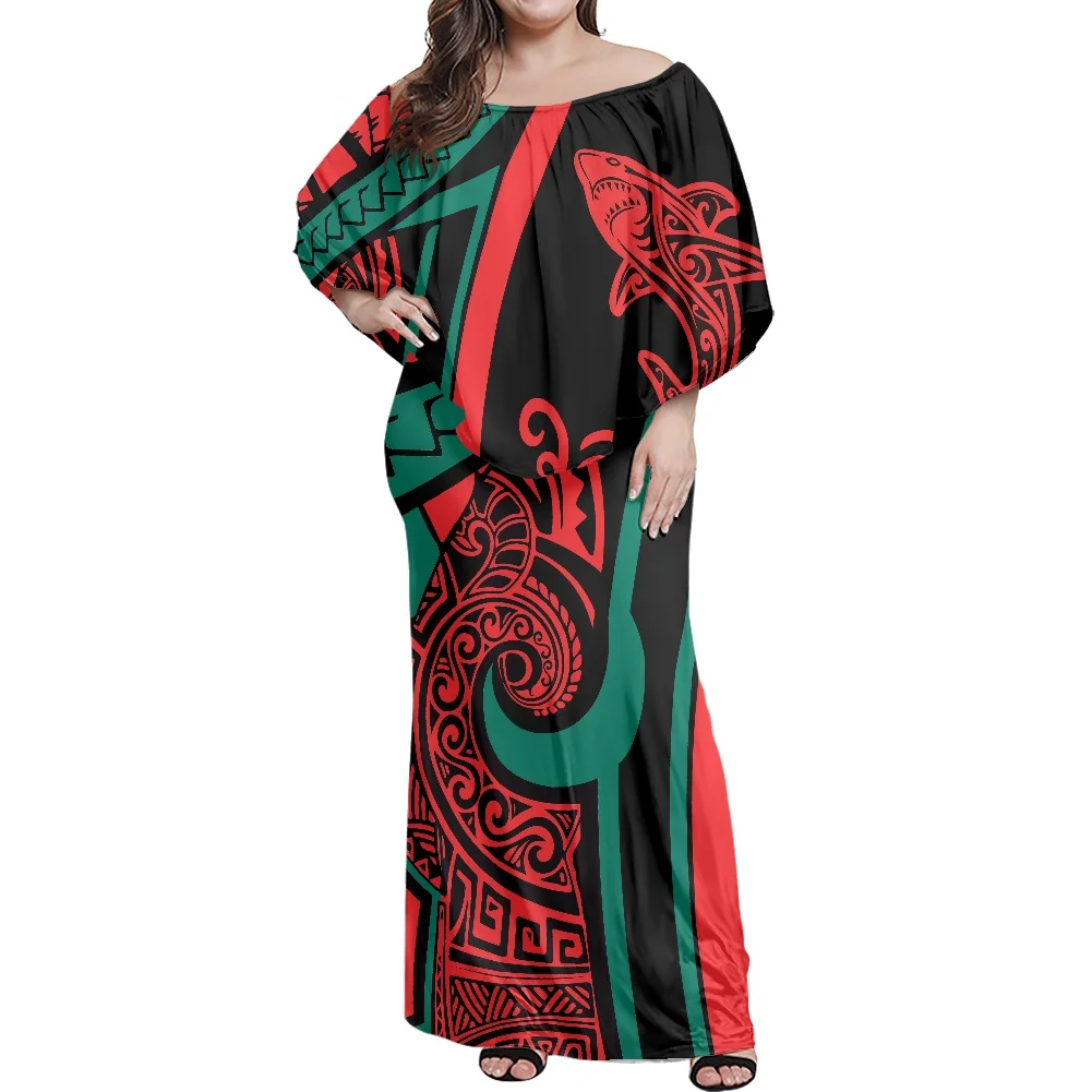 Off Shoulder Dress Sexy Strapless Women Party Elegant Summer Club Bodycon Maxi Dresses Polynesian Hawaiian Hibiscus Print Design
Off Shoulder Dress Sexy Strapless Women Party Elegant Summer Club Bodycon Maxi Dresses Polynesian Hawaiian Hibiscus Print Design