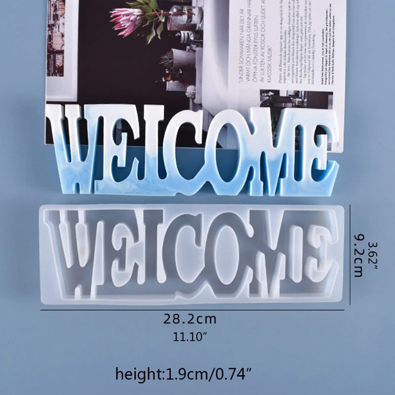 Crystal Epoxy Resin Mold Letters Listing Pendant Silicone Mould DIY Crafts Tool
Crystal Epoxy Resin Mold Letters Listing Pendant Silicone Mould DIY Crafts Tool