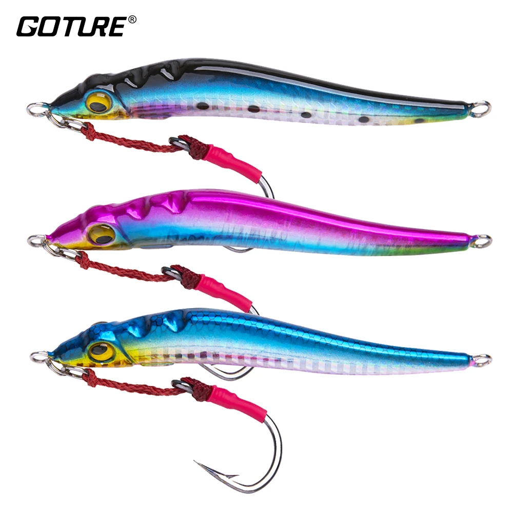 Goture 1pc Metal Spoon Jigging Lure 100g 150g Vertical Jig Hard Bait with Steel Ball Slow Casting Jigging Lures "S" Type
Goture 1pc Metal Spoon Jigging Lure 100g 150g Vertical Jig Hard Bait with Steel Ball Slow Casting Jigging Lures "S" Type