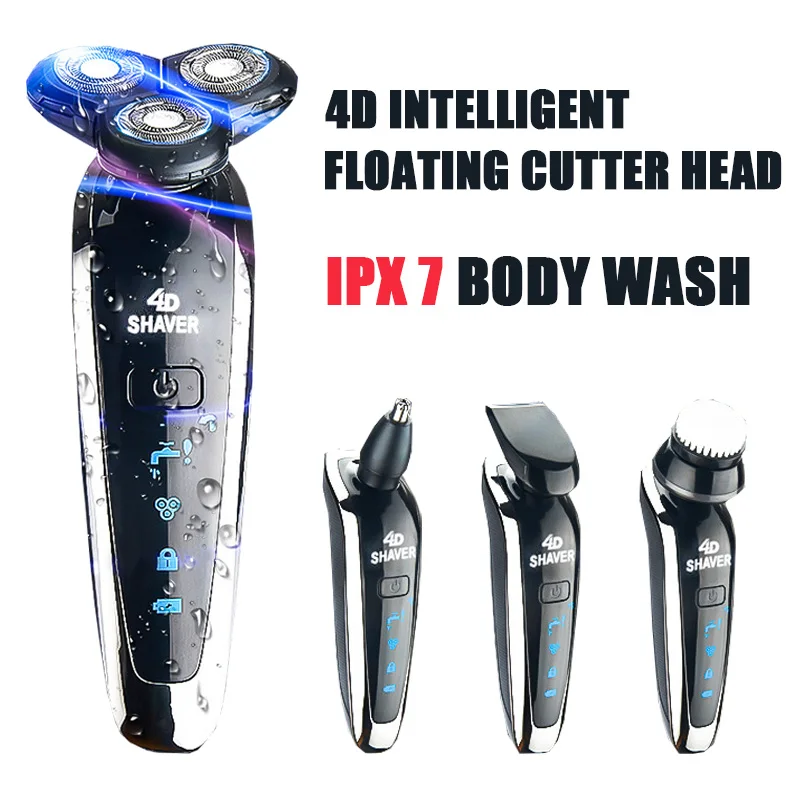 PWS New Electric Shaver 4D Triple Blade Floating Razor Shaving Machine Washable USB Rechargeable Beard Trimmer For Men
PWS New Electric Shaver 4D Triple Blade Floating Razor Shaving Machine Washable USB Rechargeable Beard Trimmer For Men