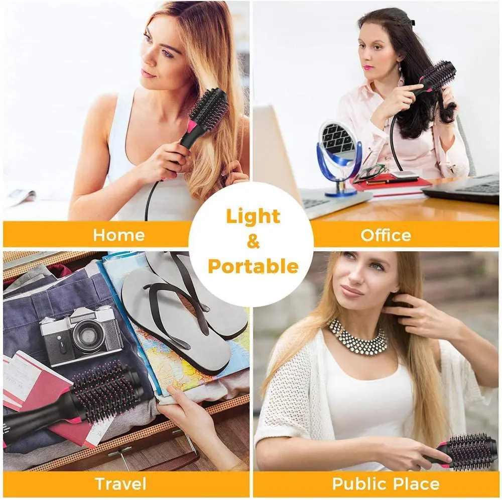 Hot Air Brush Hair Dryer Styler & Volumizer 3 in 1 Brush Blow Salon Dryer Styler for Rotating Straightening Curler
Hot Air Brush Hair Dryer Styler & Volumizer 3 in 1 Brush Blow Salon Dryer Styler for Rotating Straightening Curler