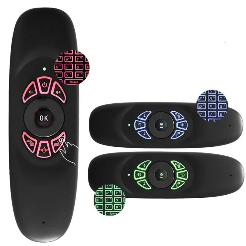C120 RGB Air Mouse подсветка беспроводная клавиатура 2 4G пульт дистанционного управления