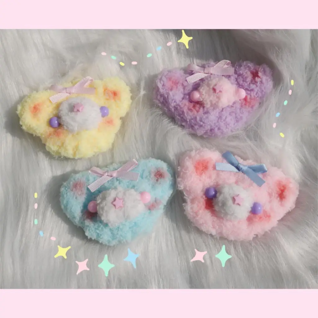 Colorful Bear Plush Bear Side Clip Brooch Cute Japanese Harajuku Hair Accessories
Colorful Bear Plush Bear Side Clip Brooch Cute Japanese Harajuku Hair Accessories