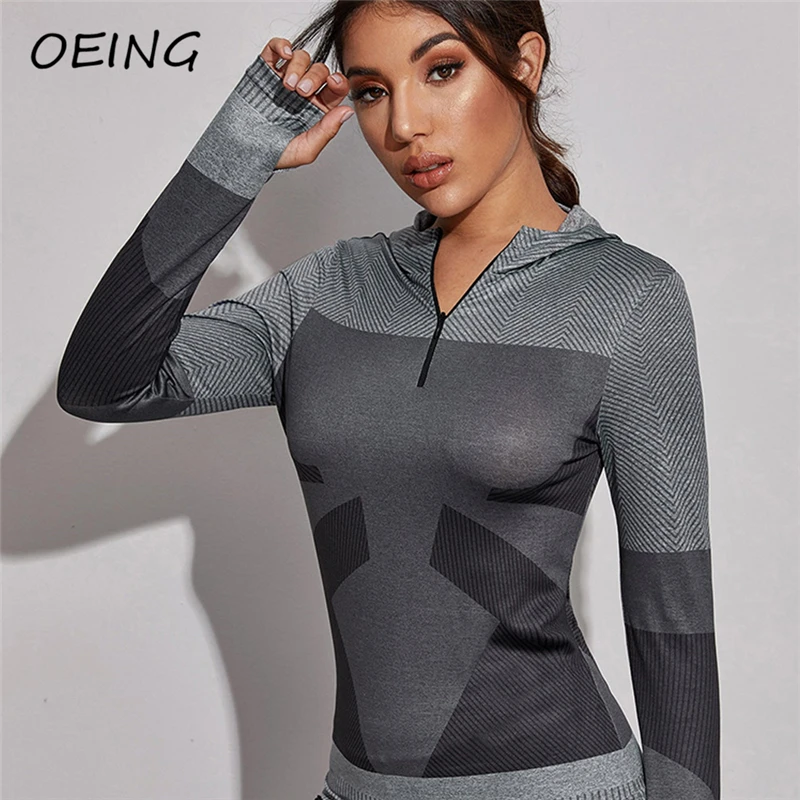 2021 Women's Fitness Yoga Hoodie Shirts Long Sleeve Patchwork Dry Fit Tops Zip Up Workout Jogging Shirts
2021 Women's Fitness Yoga Hoodie Shirts Long Sleeve Patchwork Dry Fit Tops Zip Up Workout Jogging Shirts