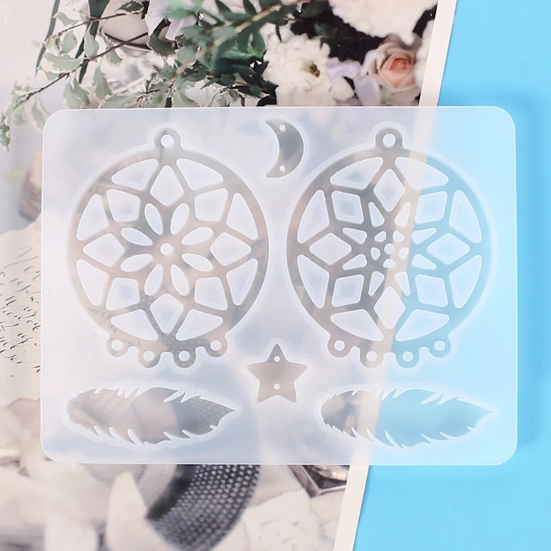 Casting Resin Mold Silicone Kit Key Chain/Wall Decoration Mould for Epoxy Resin Dream Catcher/feather Pendant Mold
Casting Resin Mold Silicone Kit Key Chain/Wall Decoration Mould for Epoxy Resin Dream Catcher/feather Pendant Mold