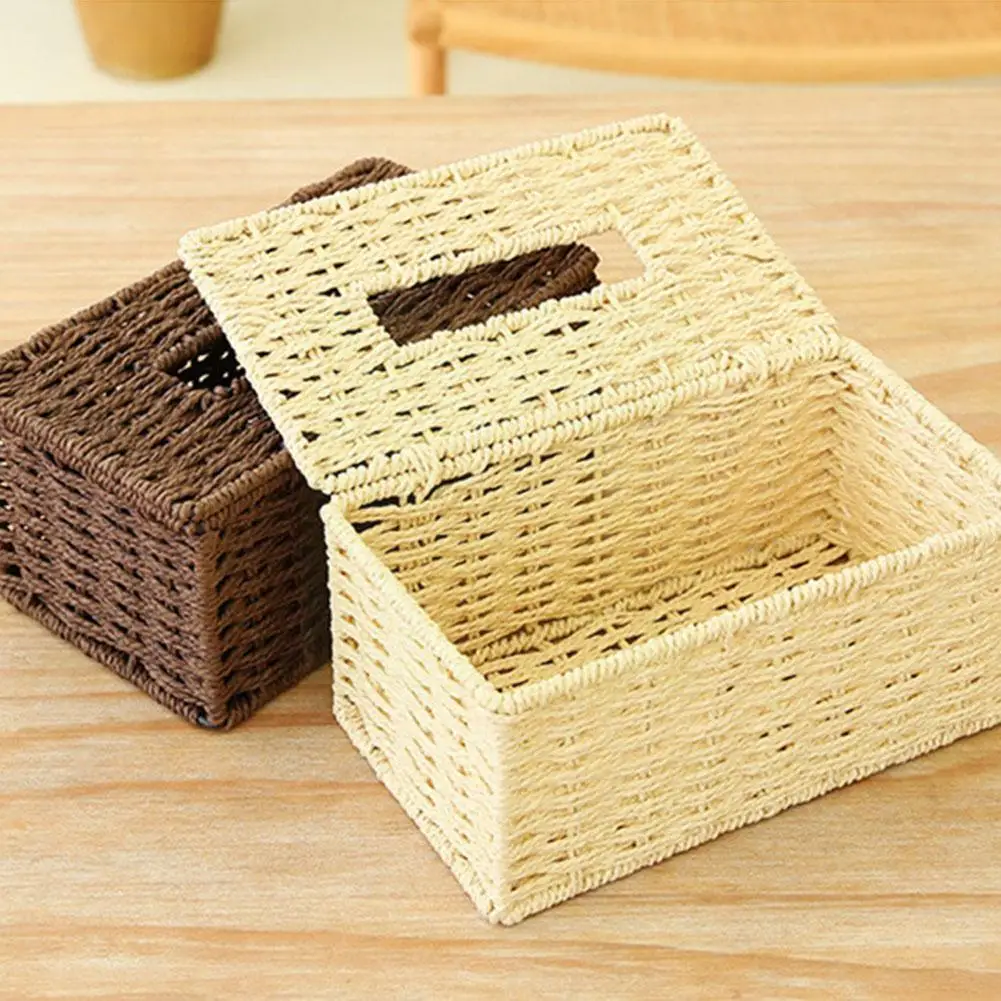 Rattan Tissue Box Vintage Napkin Holder Case Clutter Storage Decoration Living Room Desk Home Cover Container K6G2
Rattan Tissue Box Vintage Napkin Holder Case Clutter Storage Decoration Living Room Desk Home Cover Container K6G2