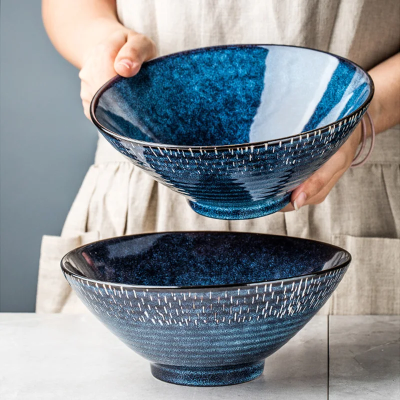 Starry Thread Bowl Ceramic Ramen Bowl Large Soup Bowl Household Hat Bowl Salad Bowl European Tableware Open Bowl
Starry Thread Bowl Ceramic Ramen Bowl Large Soup Bowl Household Hat Bowl Salad Bowl European Tableware Open Bowl