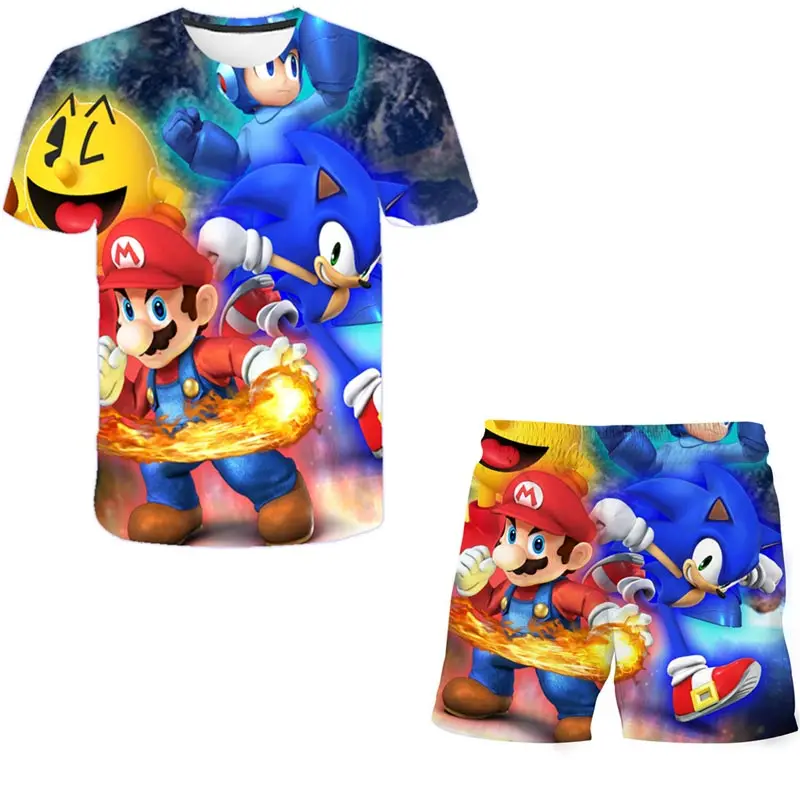 Children's Clothes Set Super Mario bro T shirt Kids 3D Print T shirt and Short 2pcs Children's Set Boys T shirt Girls Teens Tops 
Children's Clothes Set Super Mario bro T shirt Kids 3D Print T shirt and Short 2pcs Children's Set Boys T shirt Girls Teens Tops