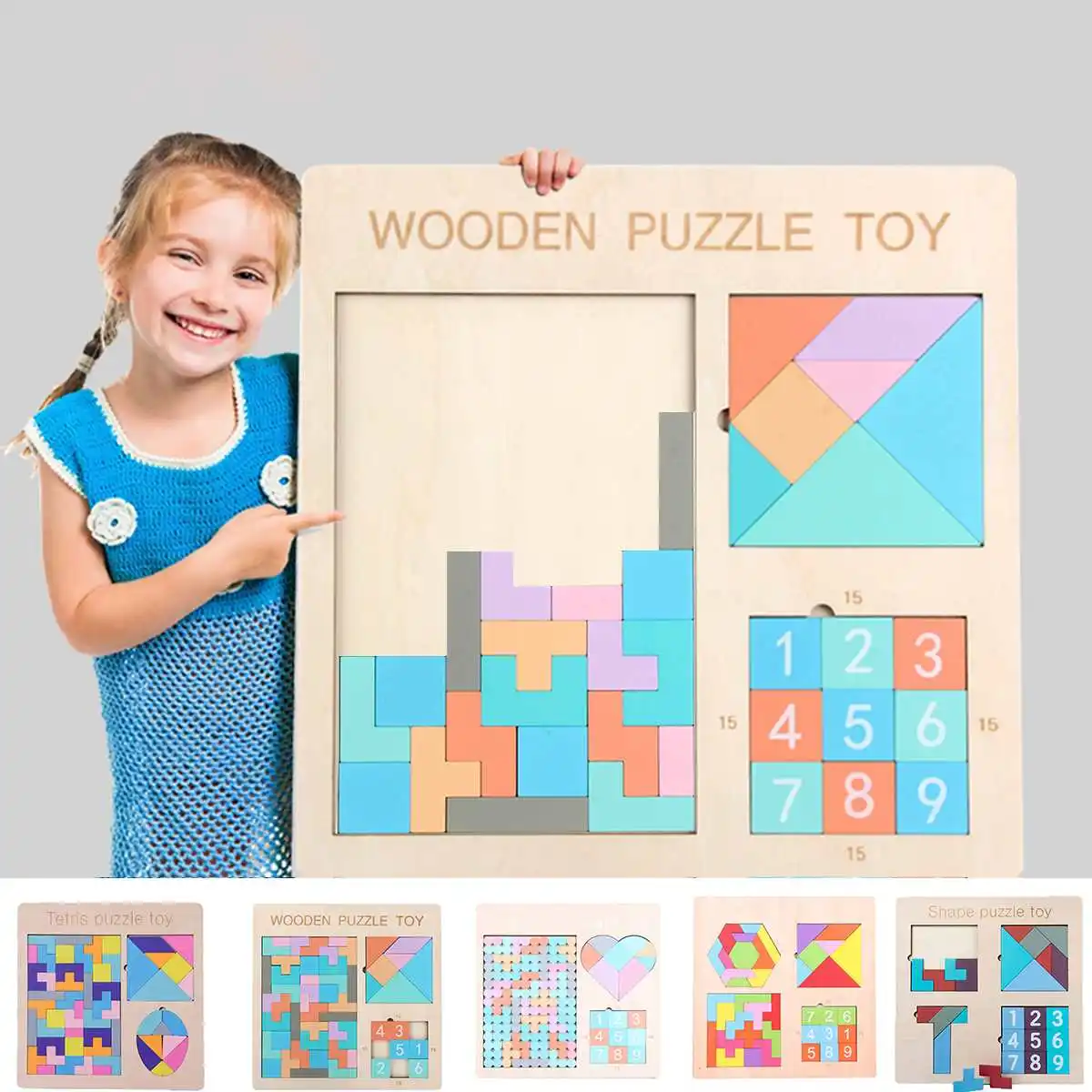 Colorful 3D Puzzle Wooden Tangram Tetris Game Math Toys Children Pre-school Magination Intellectual Educational Toy for Kids
Colorful 3D Puzzle Wooden Tangram Tetris Game Math Toys Children Pre-school Magination Intellectual Educational Toy for Kids