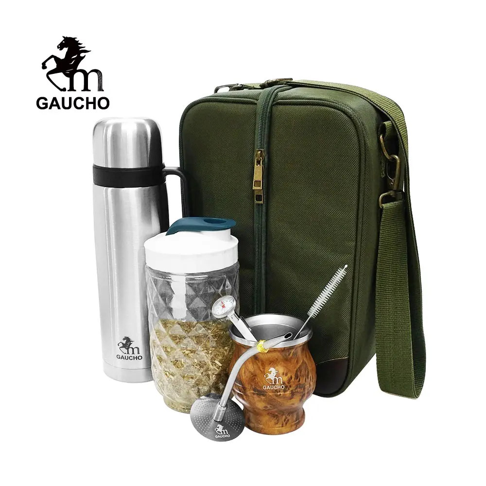 Дорожные наборы Gaucho Yerba Mate 1 шт./лот удобны для загрузки искусственных задних тыкв