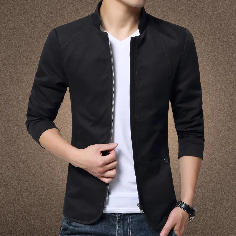 Men's collarththing thin jacket Korean version slimmed men's casual jacket
Men's collarththing thin jacket Korean version slimmed men's casual jacket