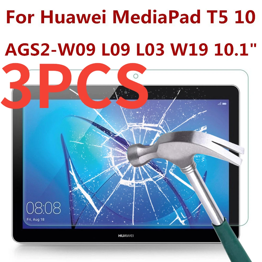 3PCS Tempered Glass For Huawei MediaPad T5 10 Tablet Film AGS2-W09 L09 L03 W19 10.1 inches Bubble Free Screen Protective
3PCS Tempered Glass For Huawei MediaPad T5 10 Tablet Film AGS2-W09 L09 L03 W19 10.1 inches Bubble Free Screen Protective