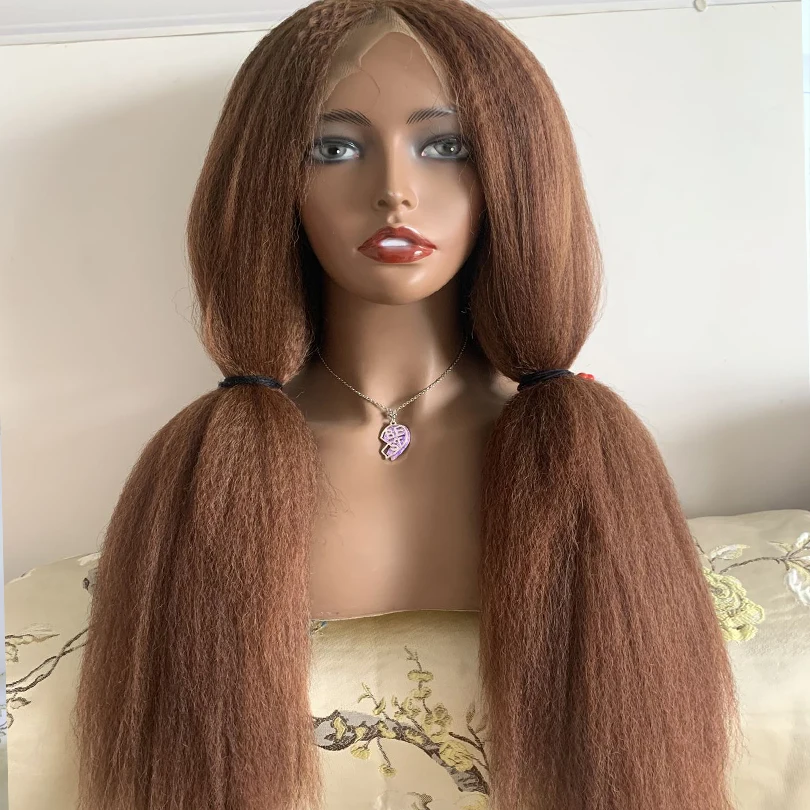 30 Blonde Color Synthetic Lace Front Yaki Straight Wig Kinky Straight Fake Synthetic Hair Frontal Lace Fringe Hair Wig For Women
30 Blonde Color Synthetic Lace Front Yaki Straight Wig Kinky Straight Fake Synthetic Hair Frontal Lace Fringe Hair Wig For Women