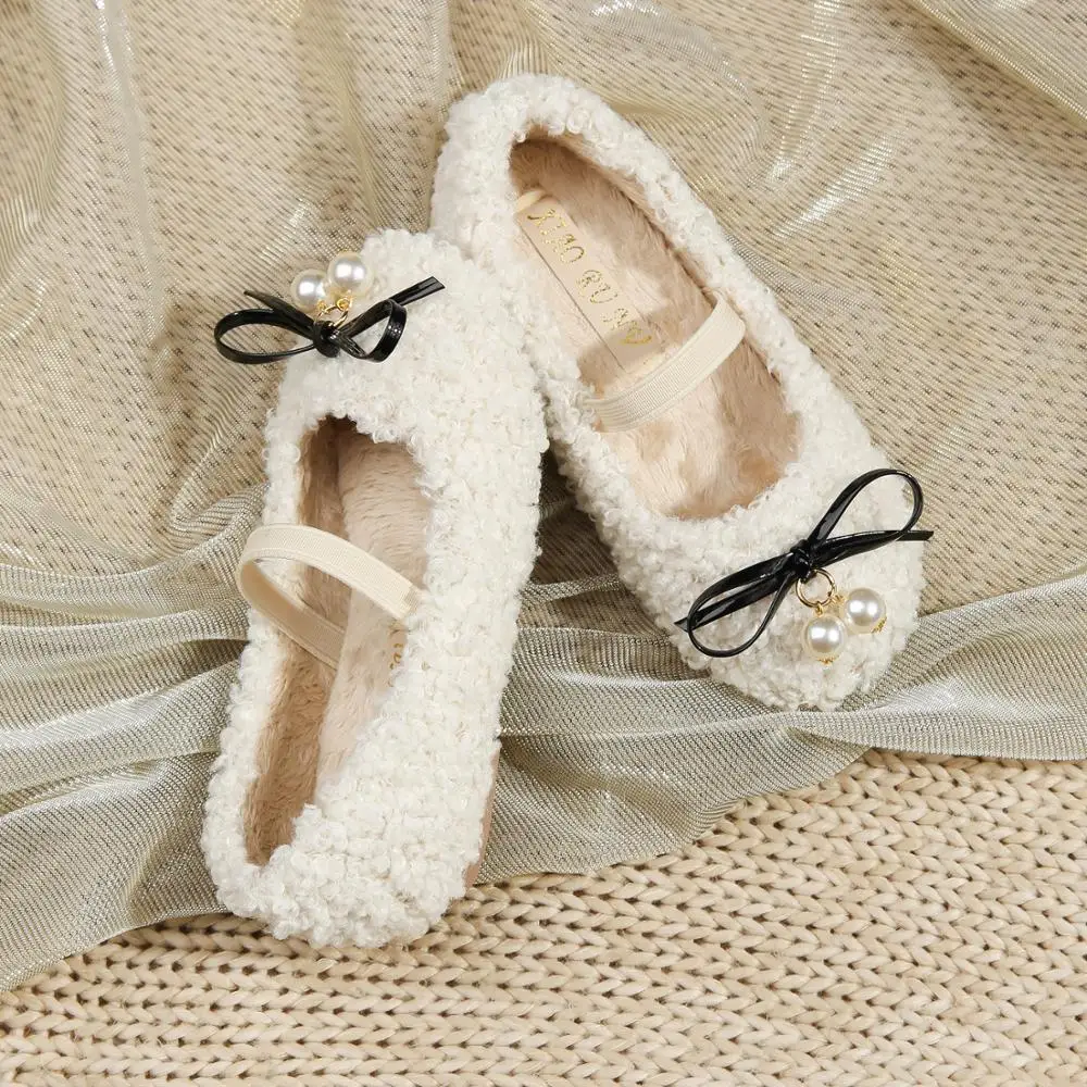 Autumn Kids Princess Shoes Children Fur Warm Flats Toddler Faux Lamb wool Winter Mary Jane ivory black party pearl bowknot furry
Autumn Kids Princess Shoes Children Fur Warm Flats Toddler Faux Lamb wool Winter Mary Jane ivory black party pearl bowknot furry