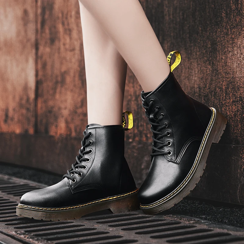 Women Martins Leather shoes High Top Fashion Winter Warm Snow Shoes Dr. Motorcycle Boots Black Couple Unisex Boots Men Boots
Women Martins Leather shoes High Top Fashion Winter Warm Snow Shoes Dr. Motorcycle Boots Black Couple Unisex Boots Men Boots