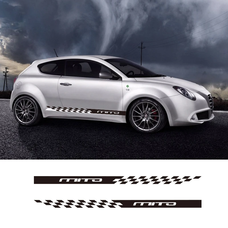 2PCS Vinyl Decal Door Side Skirt Strip Car Body Customized Stickers Sport Styling For Alfa Romeo Mito
2PCS Vinyl Decal Door Side Skirt Strip Car Body Customized Stickers Sport Styling For Alfa Romeo Mito