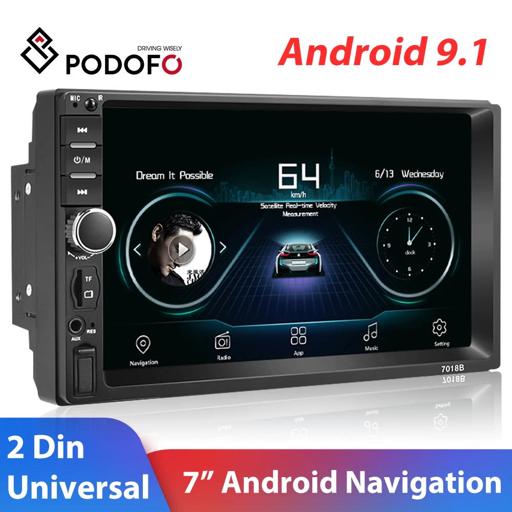 Автомагнитола Podofo, мультимедийный проигрыватель с 7 "экраном, Android 9,1, радио, GPS, для Volkswagen, Nissan, Hyundai, Kia, Toyota, типоразмер 2 Din
Автомагнитола Podofo, мультимедийный проигрыватель с 7 "экраном, Android 9,1, радио, GPS, для Volkswagen, Nissan, Hyundai, Kia, Toyota, типоразмер 2 Din