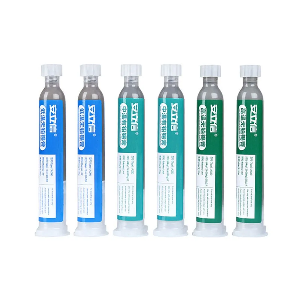30g BGA Tin Solder Paste Leaded Sn63/Pb37 Syringe Liquid Melting Point Welding Auxiliary Tool Flux Solder Paste
30g BGA Tin Solder Paste Leaded Sn63/Pb37 Syringe Liquid Melting Point Welding Auxiliary Tool Flux Solder Paste