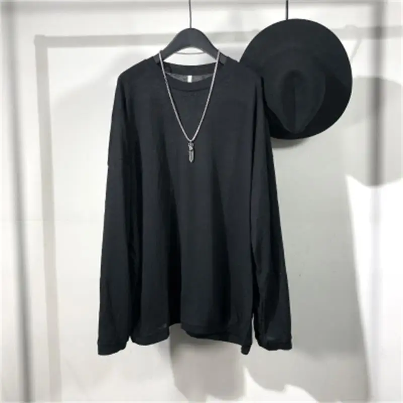 Men's Long Sleeve T-Shirt Spring And Autumn New Dark Round Collar Simple Loose Fashion Quality Fashion Trend Undershirt
Men's Long Sleeve T-Shirt Spring And Autumn New Dark Round Collar Simple Loose Fashion Quality Fashion Trend Undershirt