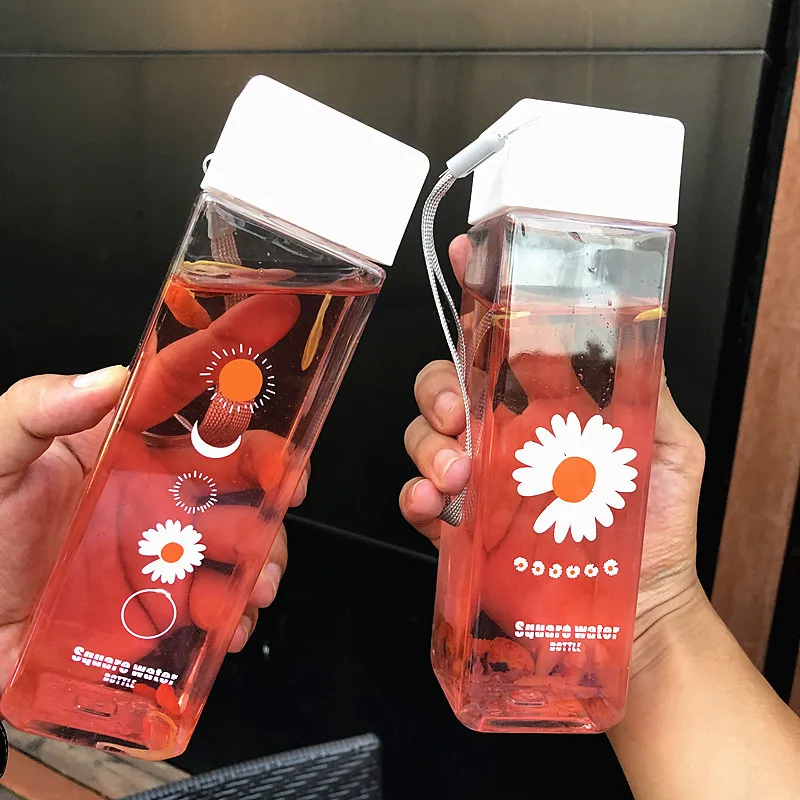 500ml Cute Square Tea Milk Fruit Water Cup For Water Bottles Drink With Rope Transparent Sport Korean Style Heat Resistant Cup
500ml Cute Square Tea Milk Fruit Water Cup For Water Bottles Drink With Rope Transparent Sport Korean Style Heat Resistant Cup