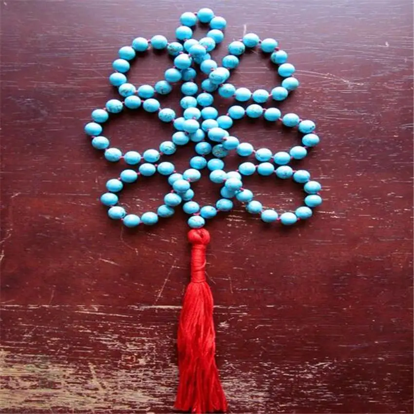 8mm Natural Turquoise 108 Beads Gemstone Tassel Mala Necklace DIY elegant Healing Handmade energy pray Wrist Lucky Buddhism
8mm Natural Turquoise 108 Beads Gemstone Tassel Mala Necklace DIY elegant Healing Handmade energy pray Wrist Lucky Buddhism
