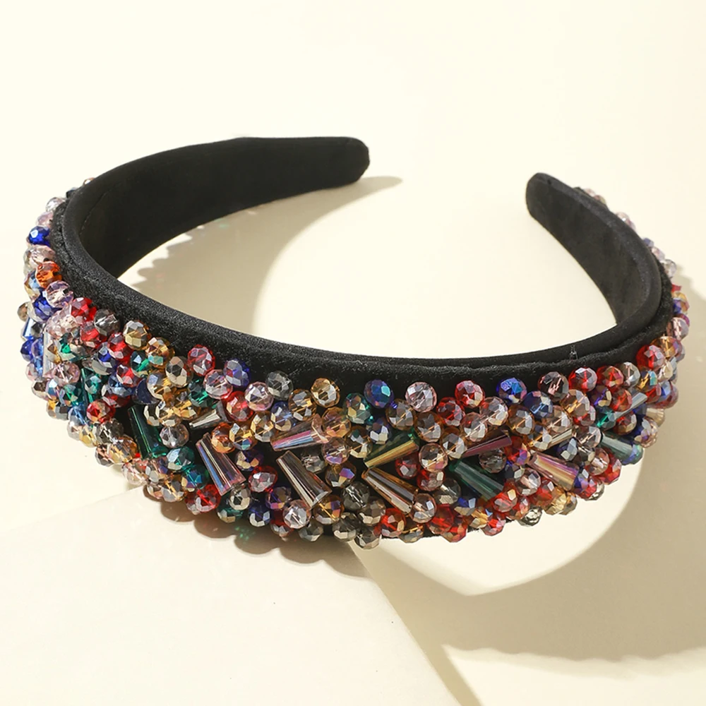 Luxurious Colorful All Crystal Glisten Headband Women Vintage Rhinestone Wide Brimmed Hair Band Women Party Hair Accessories
Luxurious Colorful All Crystal Glisten Headband Women Vintage Rhinestone Wide Brimmed Hair Band Women Party Hair Accessories
