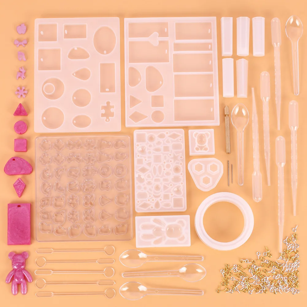 Pendant Silicone Mold Geometry Bear Silicone Mold Resin Mold With Jumpring For DIY Necklace Crystal Epoxy Resin Jewelry Making
Pendant Silicone Mold Geometry Bear Silicone Mold Resin Mold With Jumpring For DIY Necklace Crystal Epoxy Resin Jewelry Making