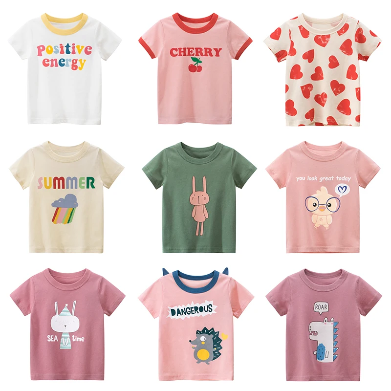 Kids Summer T Shirt Cartoon Printed Tops Boys Girls Tees Children Casual Clothing Cotton Unisex Baby T-shirt Toddler Infant 2021
Kids Summer T Shirt Cartoon Printed Tops Boys Girls Tees Children Casual Clothing Cotton Unisex Baby T-shirt Toddler Infant 2021