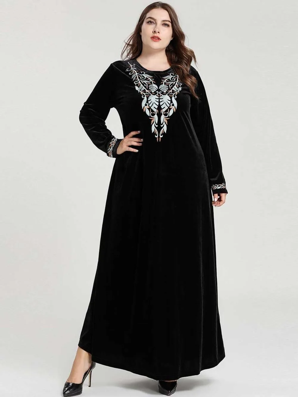 2020 Elegant Abaya Turkish Muslim Scarf Faldas For Lovers | Тематическая одежда и униформа