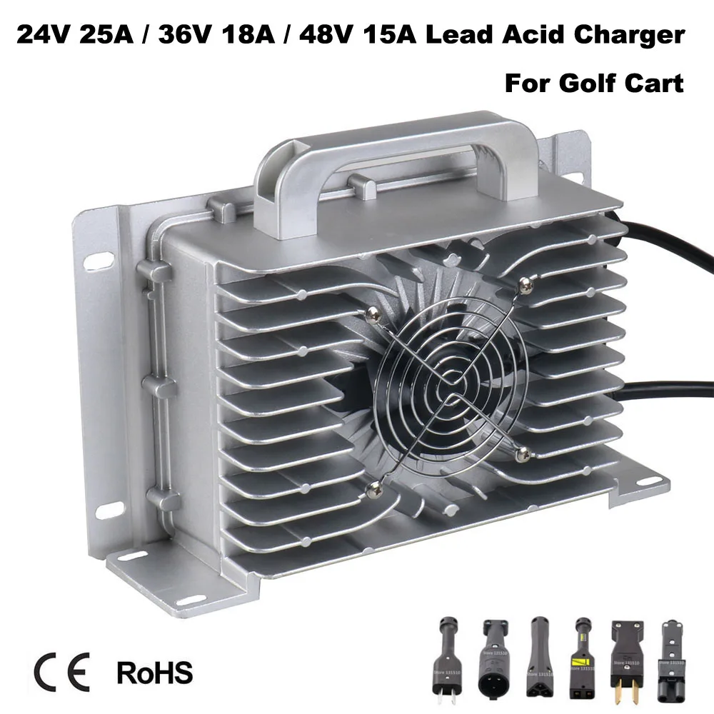 Waterproof 36V 18A Lead Acid Golf Cart Charger 24V 25A 48V 15A 60V 12A 72V Touring Club Car Forklift EZGO TXT RXV Ebike Charger
Waterproof 36V 18A Lead Acid Golf Cart Charger 24V 25A 48V 15A 60V 12A 72V Touring Club Car Forklift EZGO TXT RXV Ebike Charger