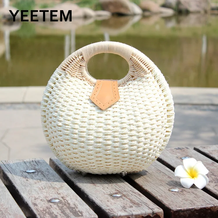 Fashion Shell Handbag Straw Woven Bag Rattan Bag Woven Bag Summer Beach Bag Casual Women's Bag Handbags Women Bags Purses
Fashion Shell Handbag Straw Woven Bag Rattan Bag Woven Bag Summer Beach Bag Casual Women's Bag Handbags Women Bags Purses
