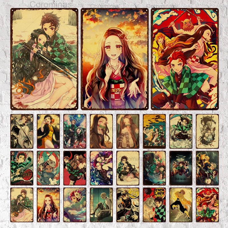Anime Retro Metal Poster Demon Slayer Kimetsu No Yaiba Cool Vintage Tin Sign Iron Painting Wall Art Bar Club Home Room Decor Pop
Anime Retro Metal Poster Demon Slayer Kimetsu No Yaiba Cool Vintage Tin Sign Iron Painting Wall Art Bar Club Home Room Decor Pop