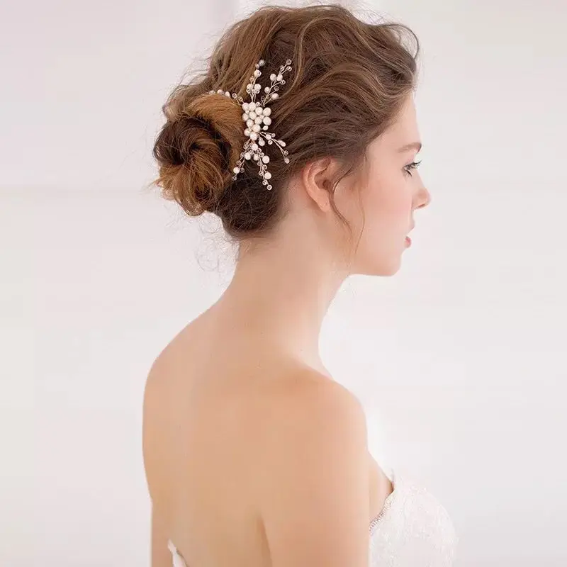 Handmade Pearl Hair Accessories Bridal Wedding Dress Accessories Golden Rhinestone Flower Comb Party Accessories
Handmade Pearl Hair Accessories Bridal Wedding Dress Accessories Golden Rhinestone Flower Comb Party Accessories