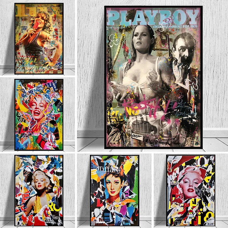 Pop Graffiti Art Audrey Hepburn Portrait Art Prints Street Art Celebrity Poster Canvas Painting Wall Pictures Living Room Decor
Pop Graffiti Art Audrey Hepburn Portrait Art Prints Street Art Celebrity Poster Canvas Painting Wall Pictures Living Room Decor