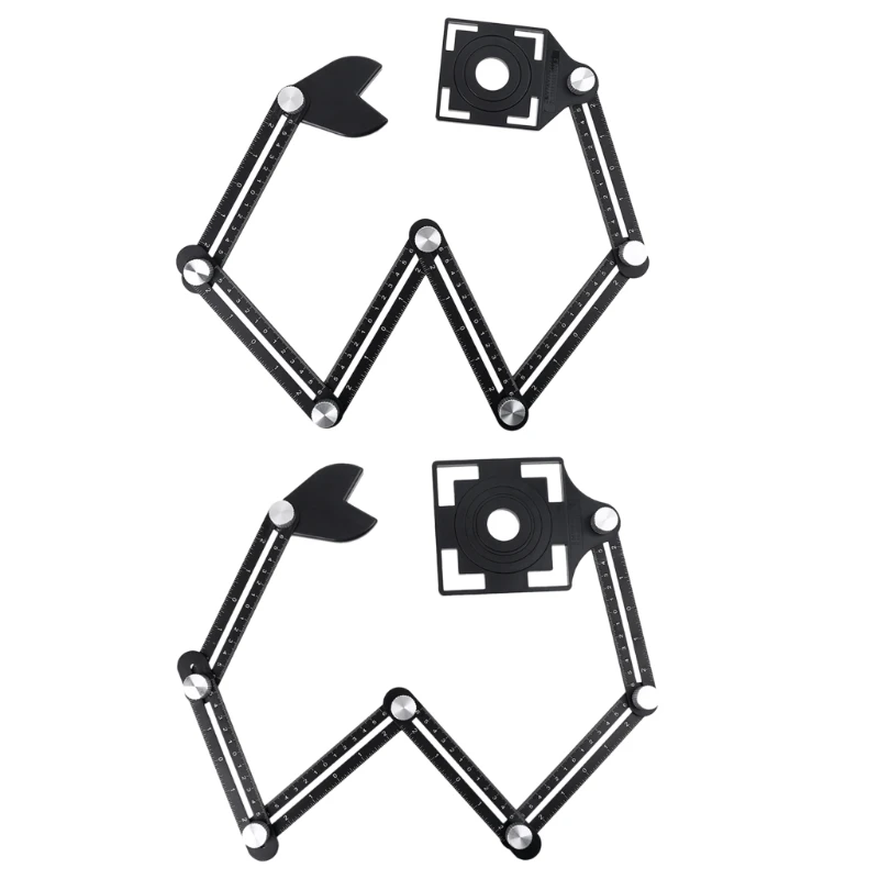 Tile Opening Locator Paving Floor Tiles Folding Rule Angle Finder Measuring Ruler 6-Side Template Tool
Tile Opening Locator Paving Floor Tiles Folding Rule Angle Finder Measuring Ruler 6-Side Template Tool