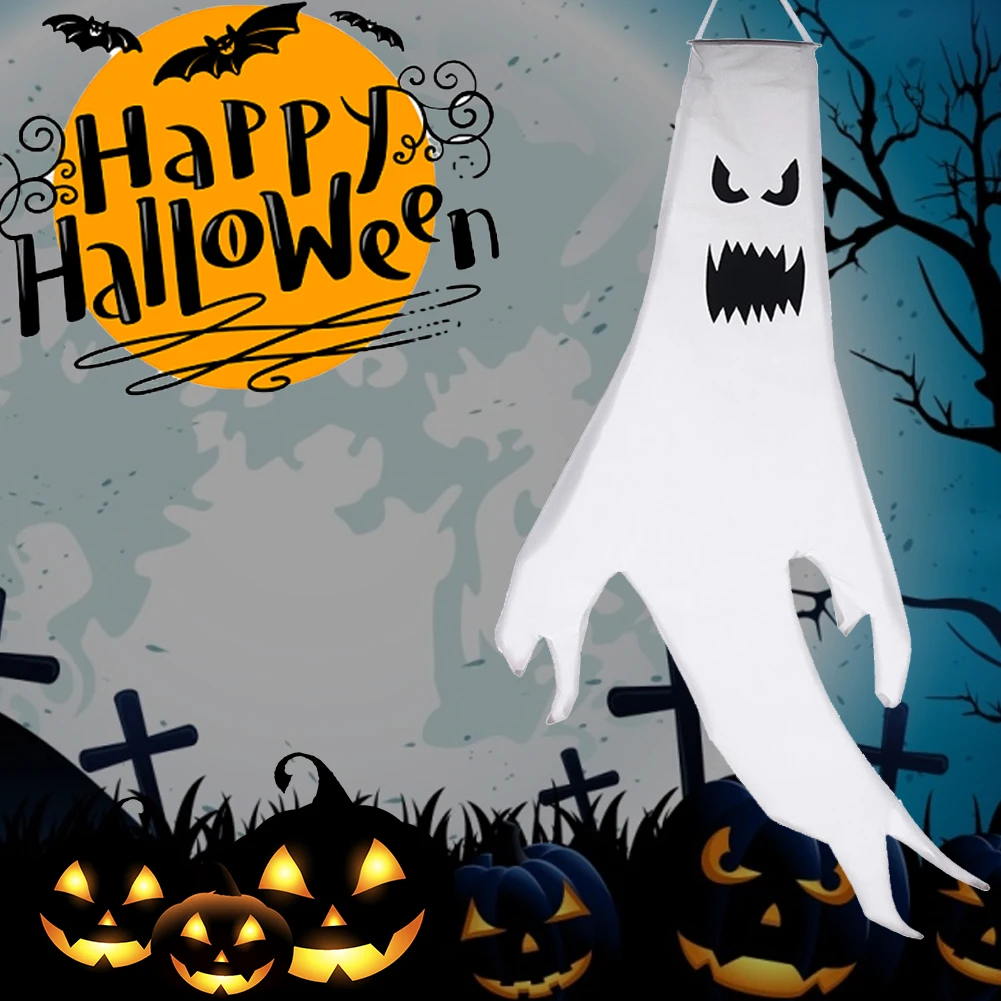 Halloween Ghost Windsock with LED Light Hanging Windsock Flag Decoration for Garden Patio Lawn Halloween Accessories
Halloween Ghost Windsock with LED Light Hanging Windsock Flag Decoration for Garden Patio Lawn Halloween Accessories